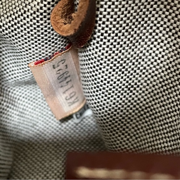 DOONEY & BOURKE Signature Mono Canvas Brown Leather Double Pocket Satchel - Picture 10 of 15